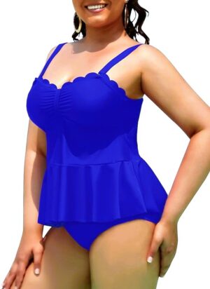 🌸.Tankini bottom con control de abdomen festoneado MOD:2XL649 - Imagen 3