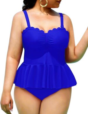 🌸.Tankini bottom con control de abdomen festoneado MOD:2XL649 - Imagen 5