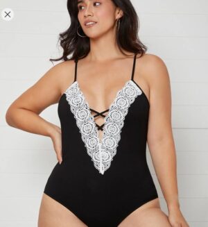 🌸.Monokini con encaje MOD:2XL419