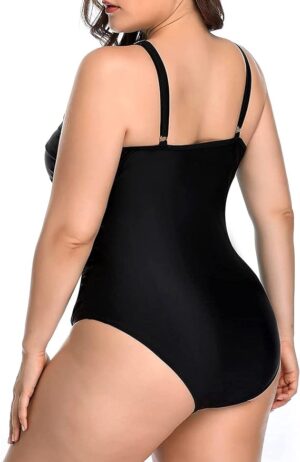 🌸.Monokini con control de abdomen con transparencia MOD:2XL627 - Imagen 2