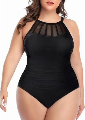 🌸.Monokini con control de abdomen con transparencia MOD:2XL627 - Imagen 3