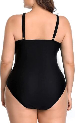 🌸.Monokini con control de abdomen con transparencia MOD:2XL627 - Imagen 5