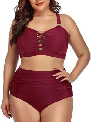 🌸Bikini .tiro alto con control de abdomen MOD:D-2XL670 - Imagen 3