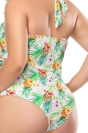 🌸.Monokini con control de abdomen halter MOD:3XL28