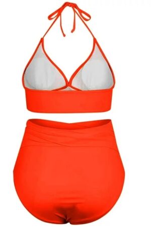 🌸Bikini .tiro alto con control de abdomen halter MOD:3XL315