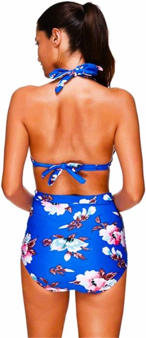 🌸Bikini .tiro alto con control de abdomen Halter MOD:3XL31 - Imagen 5