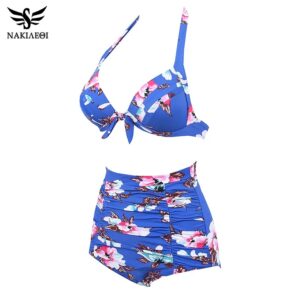 🌸Bikini .tiro alto con control de abdomen Halter MOD:3XL31 - Imagen 8