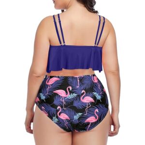 🌸Bikini .tiro alto con control de abdomen con volantes MOD:3XL32 - Imagen 2