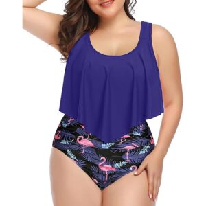 🌸Bikini .tiro alto con control de abdomen con volantes MOD:3XL32 - Imagen 4