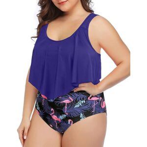 🌸Bikini .tiro alto con control de abdomen con volantes MOD:3XL32 - Imagen 5