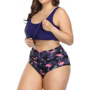 🌸Bikini .tiro alto con control de abdomen con volantes MOD:3XL32 - Imagen 6