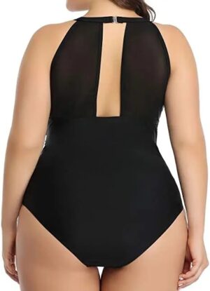 🌸.Monokini con control de abdomen con transparencia MOD:3XL342 - Imagen 2