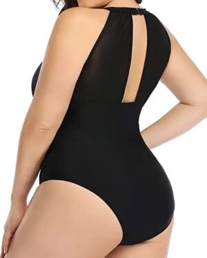 🌸.Monokini con control de abdomen con transparencia MOD:3XL342 - Imagen 5