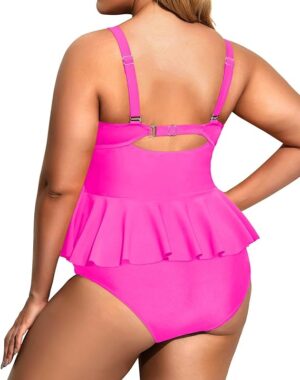 🌸 .Tankini bottom con control de abdomen con volantes MOD:3XL346 - Imagen 2