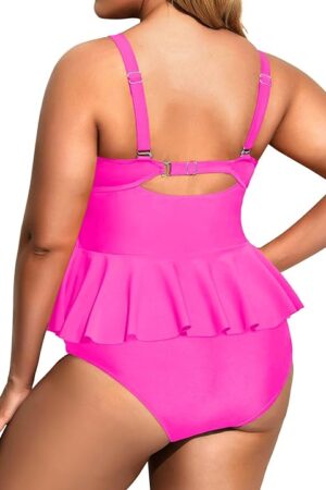 🌸 .Tankini bottom con control de abdomen con volantes MOD:3XL346