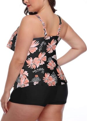 🌸 .Tankini short con volantes MOD:3XL349 - Imagen 2