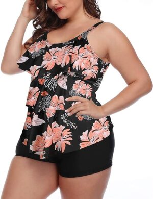 🌸 .Tankini short con volantes MOD:3XL349 - Imagen 4