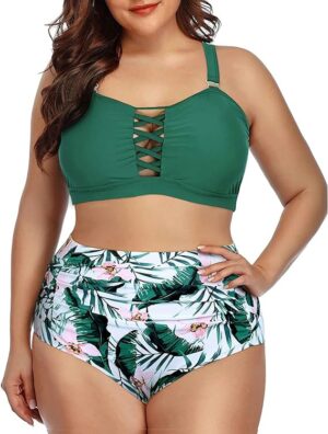 🌸Bikini .tiro alto con control de abdomen MOD:3XL356