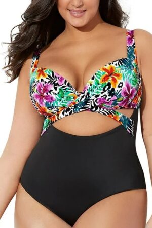 🌸.Monokini con varilla MOD:5XL307