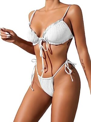 🌸Bikini Brasileño acanalado MOD:CH598 - Imagen 3