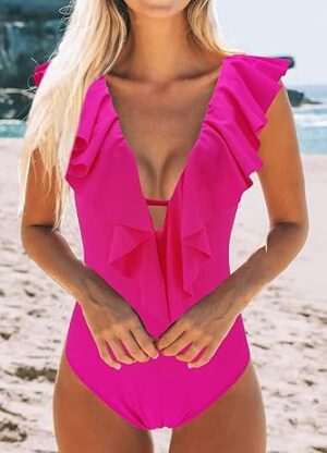 🌸Monokini con volantes MOD:CH611 - Imagen 3