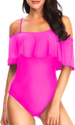 🌸Monokini campesino con volantes MOD:G768 - Imagen 5