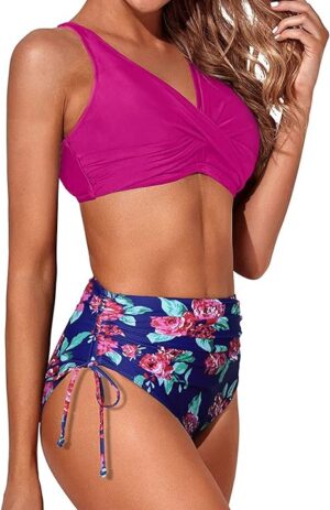 🌸Bikini tiro alto con control de abdomen MOD:M757