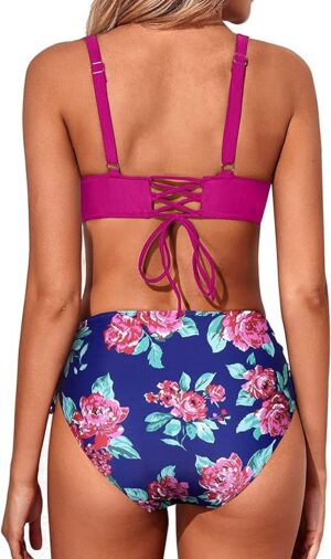 🌸Bikini tiro alto con control de abdomen MOD:M757 - Imagen 2