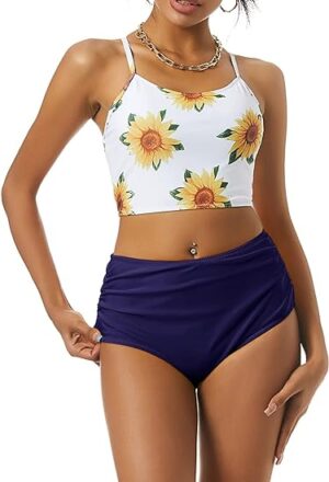 🌸Bikini tiro alto con control de abdomen MOD:M770