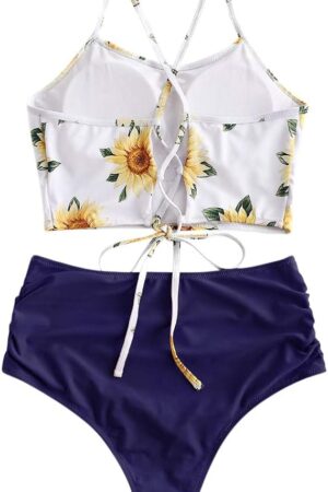 🌸Bikini tiro alto con control de abdomen MOD:M770