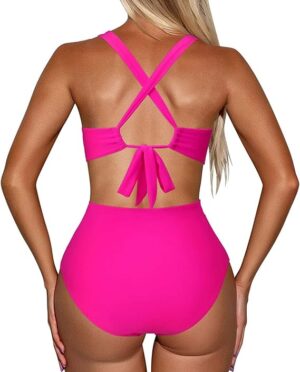 🌸Monokini con control de abdomen ahuecado lateral MOD:M778 - Imagen 2