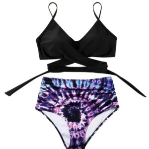 🌸Bikini tiro alto con control de abdomen criss cross MOD:M780 - Imagen 5