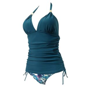 🌸Tankini bottom con control de abdomen halter MOD:M799 - Imagen 4