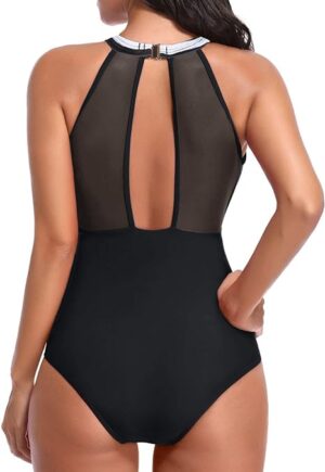 🌸Monokini con control de abdomen con transparencia MOD:S-M815 - Imagen 2