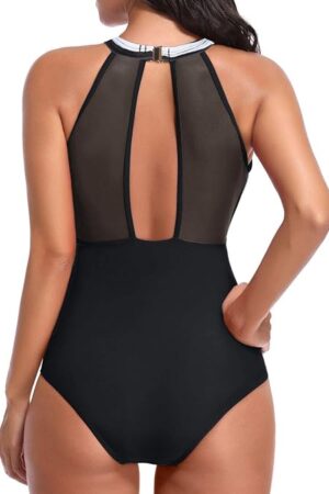 🌸Monokini con control de abdomen con transparencia MOD:S-M815