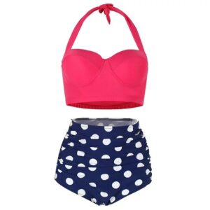 🌸Bikini .tiro alto con control de abdomen halter con varilla MOD:XL650 - Imagen 2