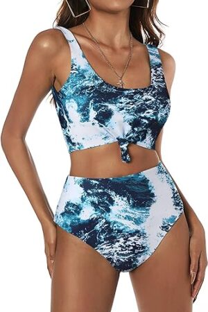 🌸Bikini .tiro alto anudado MOD:2XL684