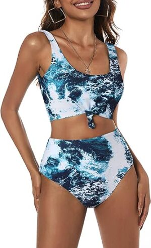 🌸Bikini .tiro alto anudado MOD:2XL684