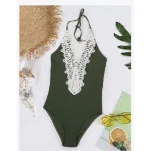 🌸.Monokini con encaje halter MOD:4XL318 - Imagen 4