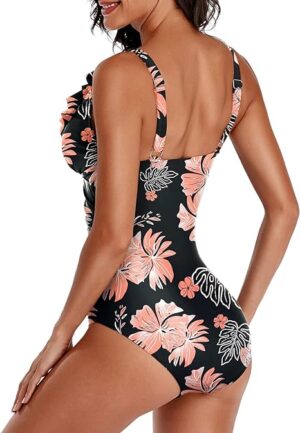 🌸Monokini con control de abdomen con volantes MOD:G787 - Imagen 4