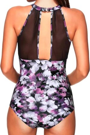 🌸Monokini con control de abdomen con transparencia MOD:G795