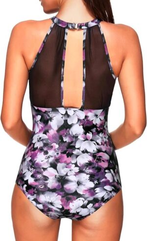 🌸Monokini con control de abdomen con transparencia MOD:G795 - Imagen 2