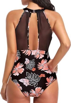 🌸Monokini con control de abdomen con transparencia MOD:G796 - Imagen 2