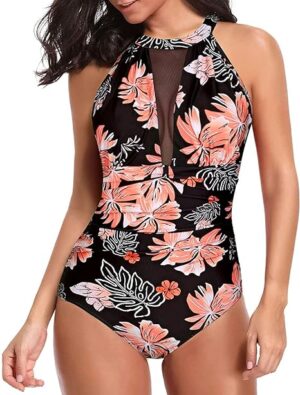 🌸Monokini con control de abdomen con transparencia MOD:G796 - Imagen 4