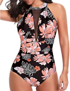 🌸Monokini con control de abdomen con transparencia MOD:G796 - Imagen 5