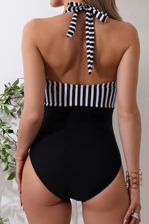 🌸Monokini con control de abdomen halter MOD:T1-G812 - Imagen 2