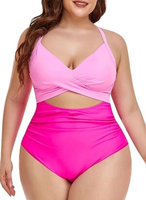 🌸Monokini con control de abdomen ahuecado central MOD:G817 - Imagen 5