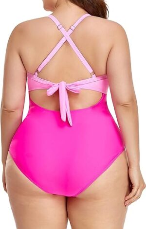 🌸Monokini con control de abdomen ahuecado central MOD:G817 - Imagen 6