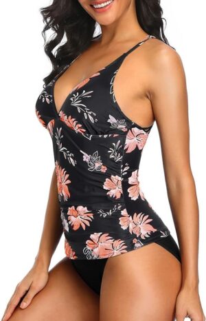 🌸Tankini bottom con control de abdomen espalda tejida MOD:G824 - Imagen 3