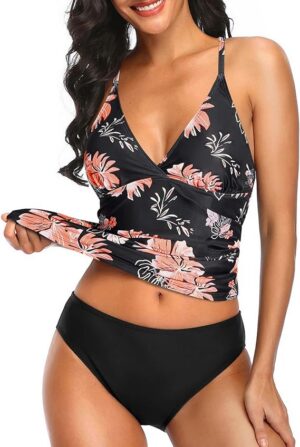 🌸Tankini bottom con control de abdomen espalda tejida MOD:G824 - Imagen 4